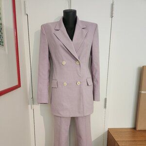 Zara Lavender Power suit Blazer